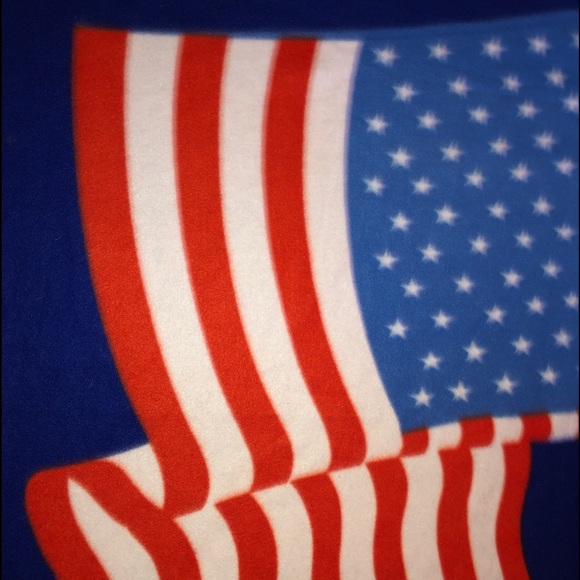 🇺🇸 US Deputy Sheriff’s Assoc. Fleece throw lap blanket w/ American Flag 4’x3’ - Picture 4 of 6
